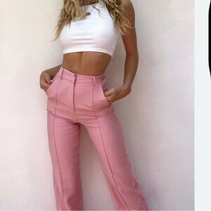 Princess Polly Pink Wide Leg Pants/Trouser